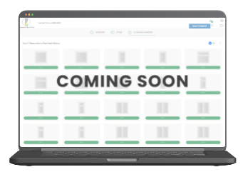 Door designer on laptop mockup