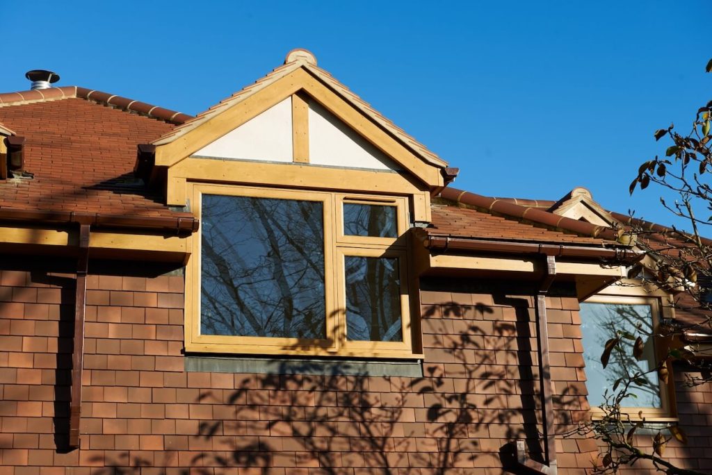 flush sash light oak window