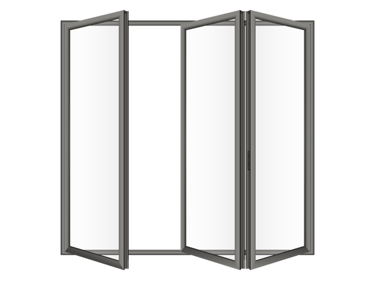 Aluminium bi-fold graphic