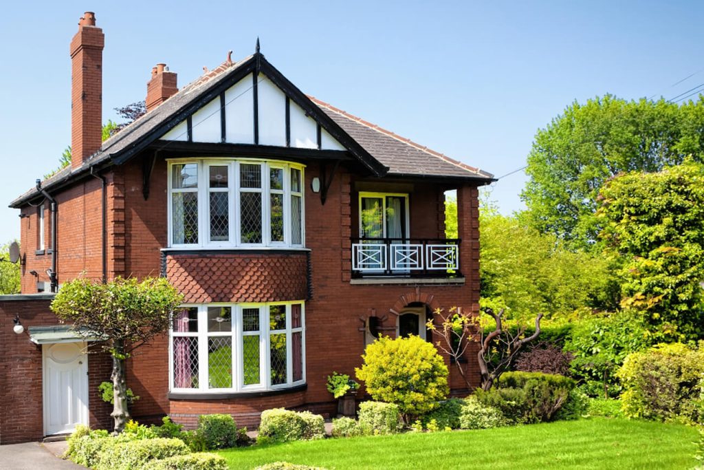 bow window on modern home