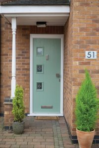 light green composite door