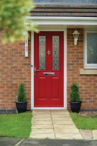 red composite door