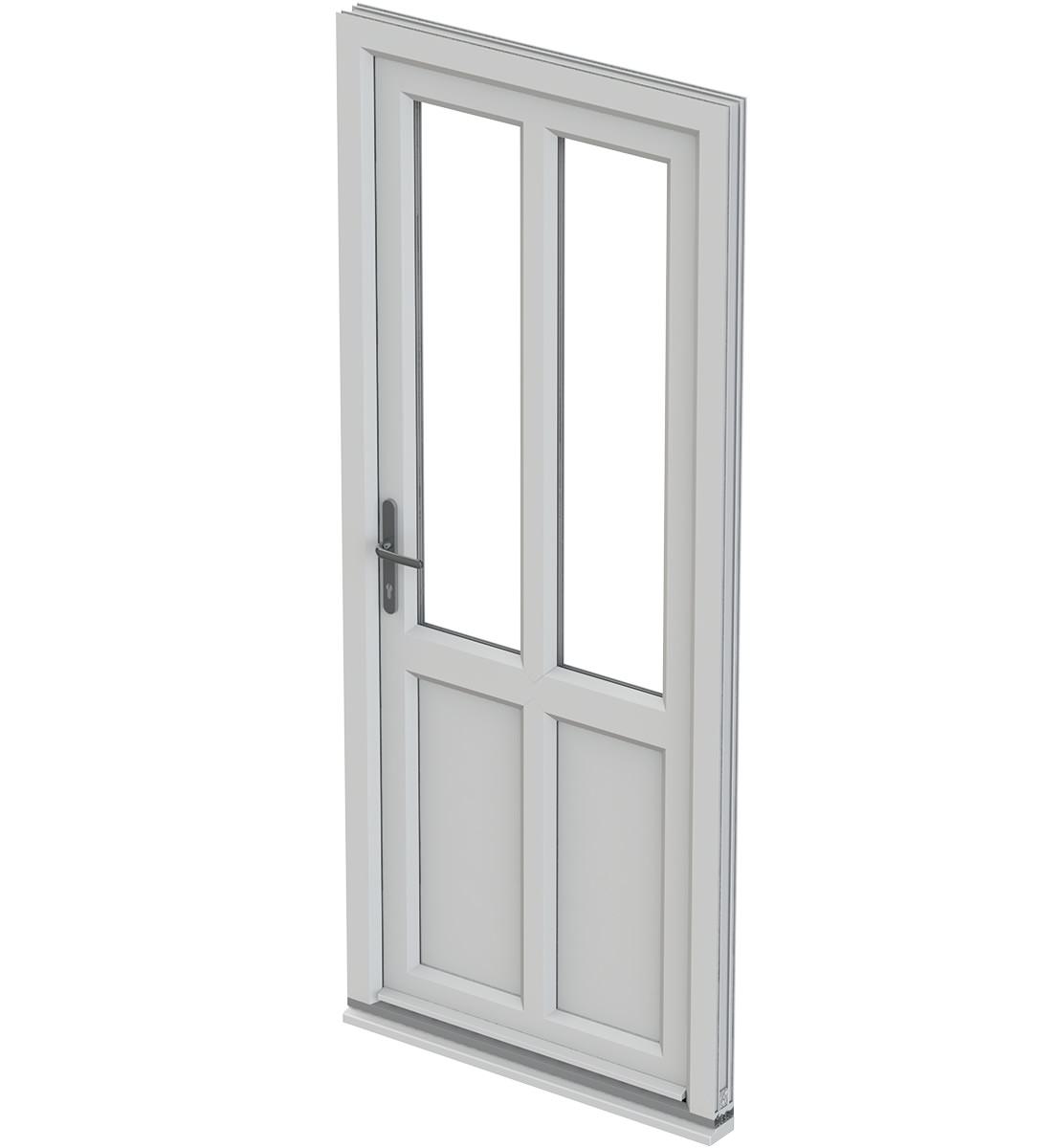 white residential door